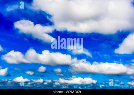 White clouds against blue sky in the background. Stock Photo