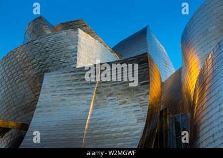 Gugghenheim museum, Bilbao, The Basque Country, Spain, Europe Stock Photo