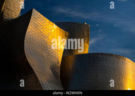 Gugghenheim museum, Bilbao, The Basque Country, Spain, Europe Stock Photo