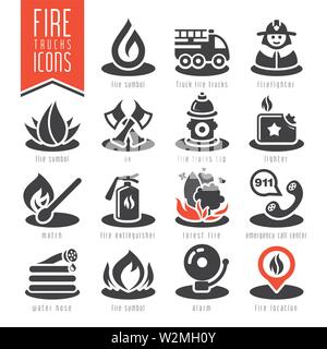 man firefighter call 911 alarm Stock Vector Image & Art - Alamy