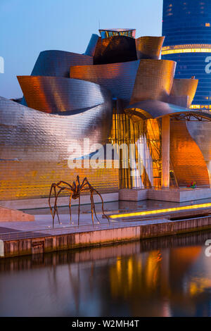 Gugghenheim museum, Bilbao, The Basque Country, Spain, Europe Stock Photo