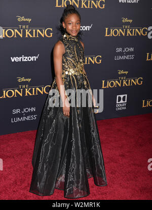 Los Angeles, USA. 9th July, 2019. Demi Singleton attend the premiere of Disney's 'The Lion King' at Dolby Theatre on July 09, 2019 in Hollywood, California Credit: Tsuni/USA/Alamy Live News Stock Photo