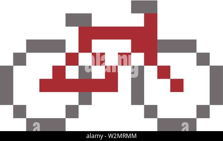 Bicycle pixel art vector illustration Stock Vector Image & Art - Alamy