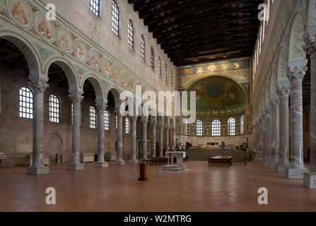 Ravenna, Basilica di Sant' Apollinare in Classe, Blick nach Nordosten Stock Photo