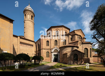 Ravenna, Basilica di San Vitale, Blick von Südosten Stock Photo