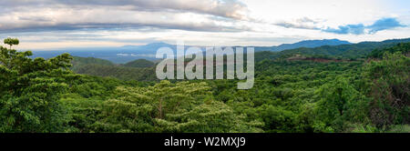 Aerial panorama view To Mago National Park, Omo Valley, Omorati Etiopia, Africa nature and wilderness Stock Photo