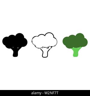 Broccoli food sign icon. Vector eps10 food sign Stock Vector