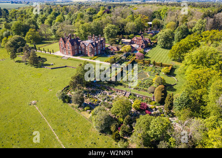 Aerial Photo of Doddington Place Gardens in Faversham. Stock Photo