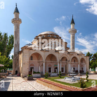 The Juma-Jami Mosque, the largest mosque of Crimea, is located in Yevpatoria, Crimea. Built between 1552 and 1564, and designed by the Ottoman archite Stock Photo