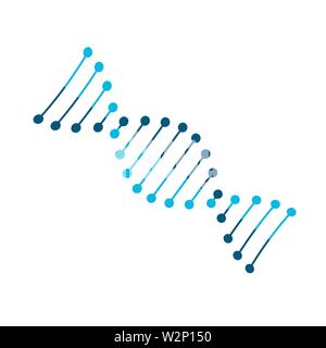 Dna sign icon isolated on white background Stock Vector