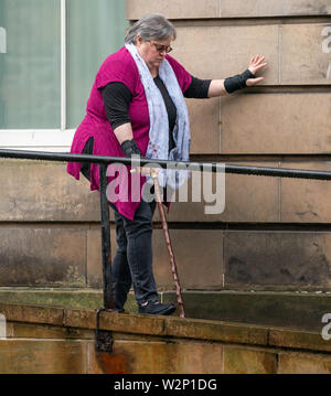 Elgin Sheriff Court, Moray, Scotland, UK. 9 July 2019. This is Carla JAYDE ROSS  departing from Elgin Sheriff Court folowing her conviction relative to UK, VAT Fraud of £285K. Credit:- JASPERIMAGE/ALAMY LIVE NEWS Stock Photo