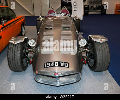 Front view of  the  Bentley MkV1 'Gibbs Special' Sports Two-Seater Gibbs Bentley Special on Display at the 2019 London Classic Car Show Stock Photo