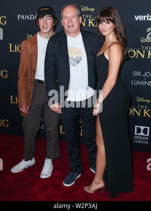 Hollywood, United States. 09th July, 2019. HOLLYWOOD, LOS ANGELES, CALIFORNIA, USA - JULY 09: Hans Zimmer arrives at the World Premiere Of Disney's 'The Lion King' held at the Dolby Theatre on July 9, 2019 in Hollywood, Los Angeles, California, United States. (Photo by Xavier Collin/Image Press Agency) Credit: Image Press Agency/Alamy Live News Stock Photo