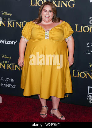 HOLLYWOOD, LOS ANGELES, CALIFORNIA, USA - JULY 09: Actress Chrissy Metz arrives at the World Premiere Of Disney's 'The Lion King' held at the Dolby Theatre on July 9, 2019 in Hollywood, Los Angeles, California, United States. (Photo by Xavier Collin/Image Press Agency) Stock Photo