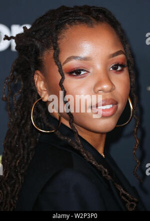 HOLLYWOOD, LOS ANGELES, CALIFORNIA, USA - JULY 09: Chloe Bailey arrives at the World Premiere Of Disney's 'The Lion King' held at the Dolby Theatre on July 9, 2019 in Hollywood, Los Angeles, California, United States. (Photo by Xavier Collin/Image Press Agency) Stock Photo