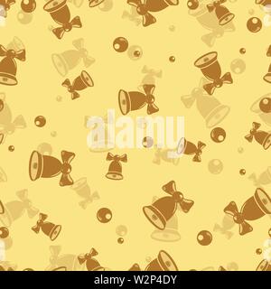Seamless repeating New Year pattern Stock Vector