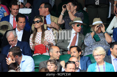 Sir Ben Ainslie with his wife Georgie Thompson on day six of the 2024 ...