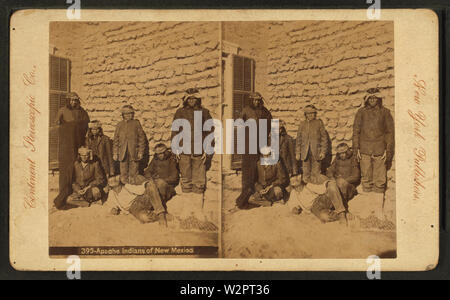 Apache Indians of New Mexico, by Continent Stereoscopic Company Stock Photo