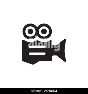 Projector Icon In Flat Style Vector For Apps, UI, Websites. Black Icon ...
