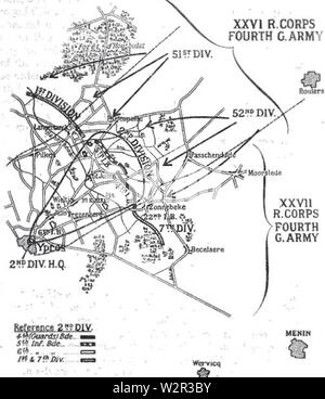 Battle of Langemarck, from 21-24 October 1914 Stock Photo