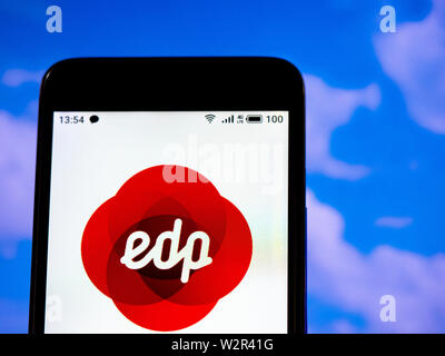 Edp R Logo In this photo illustration, the EDP Renovaveis company logo is seen ...