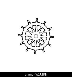 Anchor Line Icon In Flat Style Vector Icon For Apps And Websites. Black ...