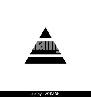 Pyramid Icon In Flat Style Vector For Apps, UI, Websites. Black Icon ...