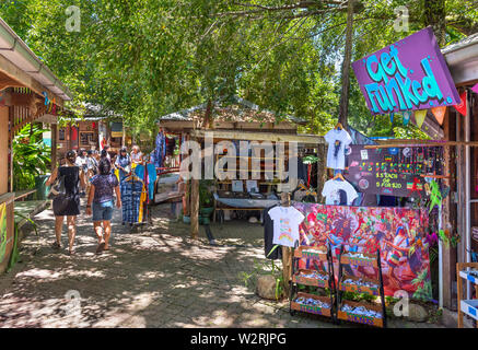 Stalls at Kuranda Original Rainforest Markets, Kuranda, Atherton Tablelands, Far North Queensland, Australia Stock Photo