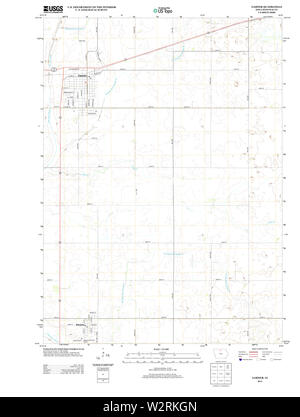 USGS TOPO Maps Iowa IA Garner 20130415 TM Restoration Stock Photo
