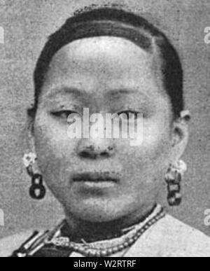 Chinese woman Mongoloid 2 Stock Photo