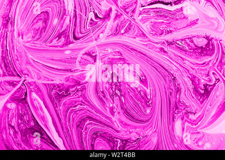 Colorful abstract background. Liquid acrylic texture. Modern art. Fluid art-marble effect. Stock Photo