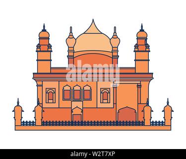 Watercolor sketch of Golden Temple Amritsar India in vector illustration.  Stock Vector | Adobe Stock