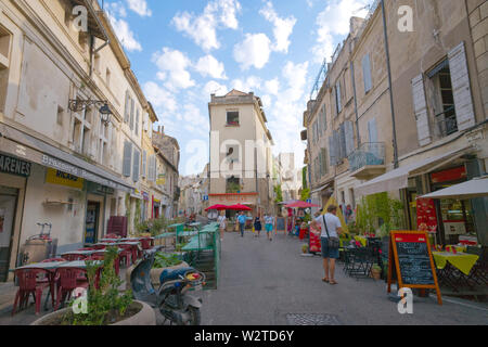 Arles in France is a Medieval City and the World Capital of Photography Stock Photo