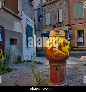 Arles in France is a Medieval City and the World Capital of Photography Stock Photo