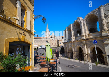 Arles in France is a Medieval City and the World Capital of Photography Stock Photo