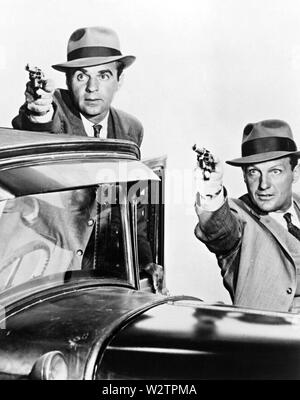THE UNTOUCHABLES 1959-1963 ABC Television series with Robert Stack at right and Paul Picerni Stock Photo