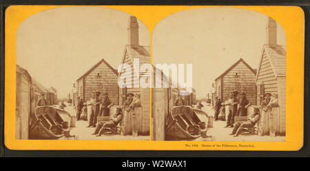 Homes of the fishermen, Nantucket, by Kilburn Brothers 4 Stock Photo ...