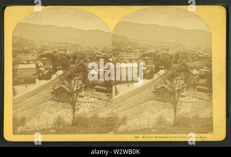 Hoosac Mountain from North Adams, Mass, by Kilburn, B W (Benjamin West), 1827-1909 Stock Photo