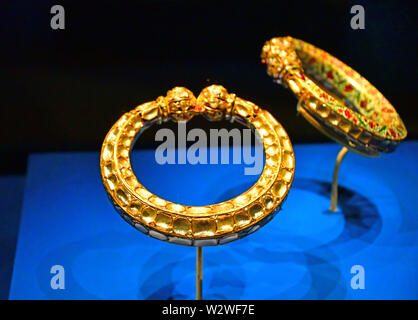 Jewelry from the Kingdom of Jodphur on display at the Royal Ontario Museum in Toronto Stock Photo