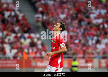 Lisbon, Portugal. 10th July, 2019. Jonas (Jonas Gonçalves Oliveira) of SL Benfica in action during the Pre-Season football match 2019/2020 between SL Benfica vs Royal Sporting Club Anderlecht.(Final score: SL Benfica 1 - 2 Royal Sporting Club Anderlecht) Credit: SOPA Images Limited/Alamy Live News Stock Photo