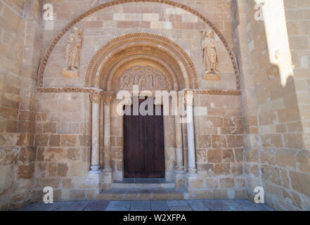 Basilica of San Isidoro, León, Spain. Door of Forgiveness Stock Photo