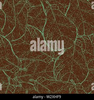 seamless vector pattern background texture with brown teals with jade colored lines Stock Vector