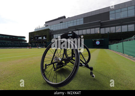 Wimbledon, UK. 11th July, 2019. Wimbledon Tennis Championships. Wheelchair Court 16, The Wimbledon Championships 2019, 2019 Credit: Allstar Picture Library/Alamy Live News Stock Photo