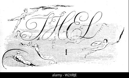 Life of William Blake (1880), volume 1, (Thel) Stock Photo