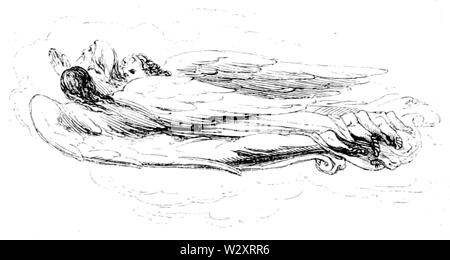 Life of William Blake (1880), volume 1, page 406 Stock Photo