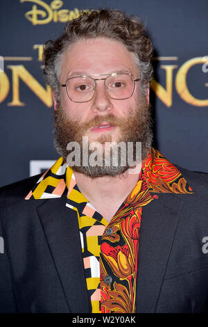 Seth Rogen at the world premiere of the movie 'The Lion King' at the Dolby Theater. Los Angeles, 09.07.2019 | usage worldwide Stock Photo