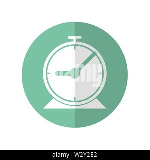 Icon design of clock for setting a time include meeting, get up,travelling, more.  Vector illustration in flat style. Stock Vector