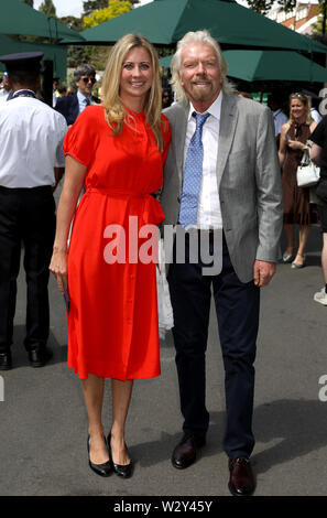 Sir Richard Branson with his daughter Holly after he was knighted by ...