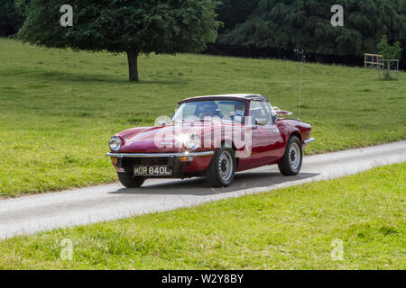 Triumph Spitfire Rally Triumph Spitfire at Leighton Hall Classic Car Rally, Carnforth Stock ...