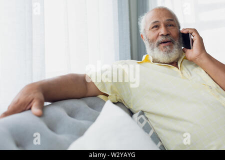 Man talking on the phone Stock Photo